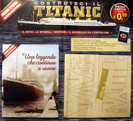 Kit 4 Titanic a puntate 1/200 Ponti superiori fumaioli e scialuppe